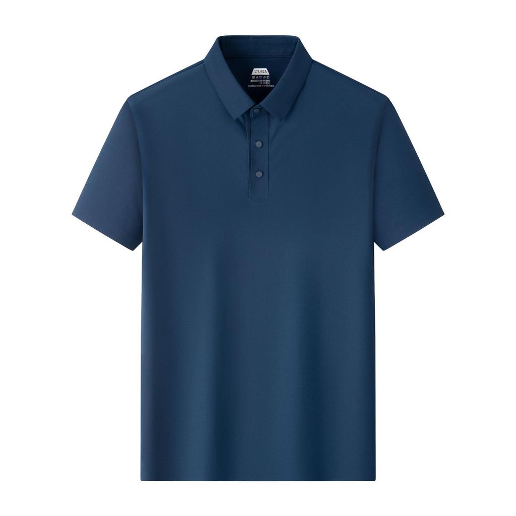 Summer Men's Lapel Polo Shirt Men's Short Sleeve Casual Business High-end Top Men's Clothing