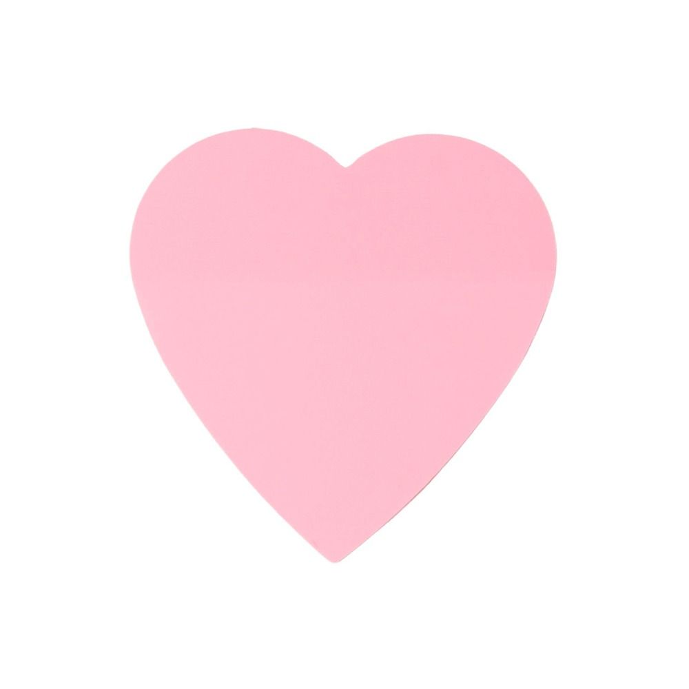 

6 Packs Office Supplies Pink Translucent Notepad Memo Pad Planner Sticky Notes Heart 1pc розовый
