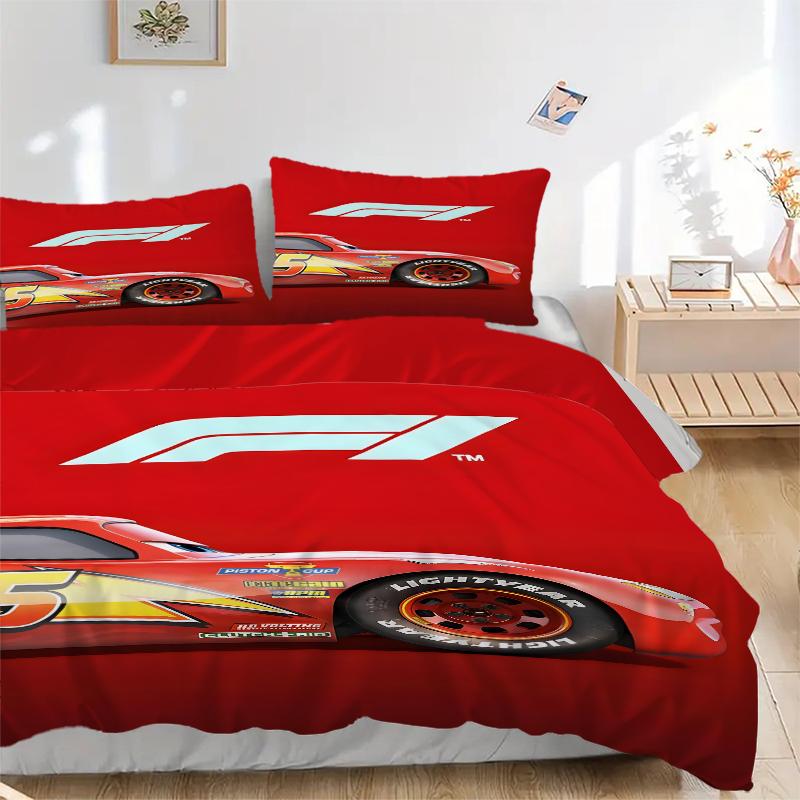 3Pcs F1 Cars Bedding Sets For All Sizes New 3D Printed Bed Cover Comforter Duvet Cover Pillowcase Bedroom Decoration