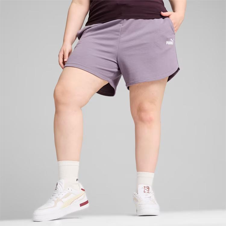 Puma Essentials High Waist Comfortable Cool Drawstring Casual Shorts Women Shorts Light-Plum 848339-33