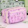 Multi Layer Pen Bag Capybara Stationery Organizer New Stationery Storage Bag  School Office