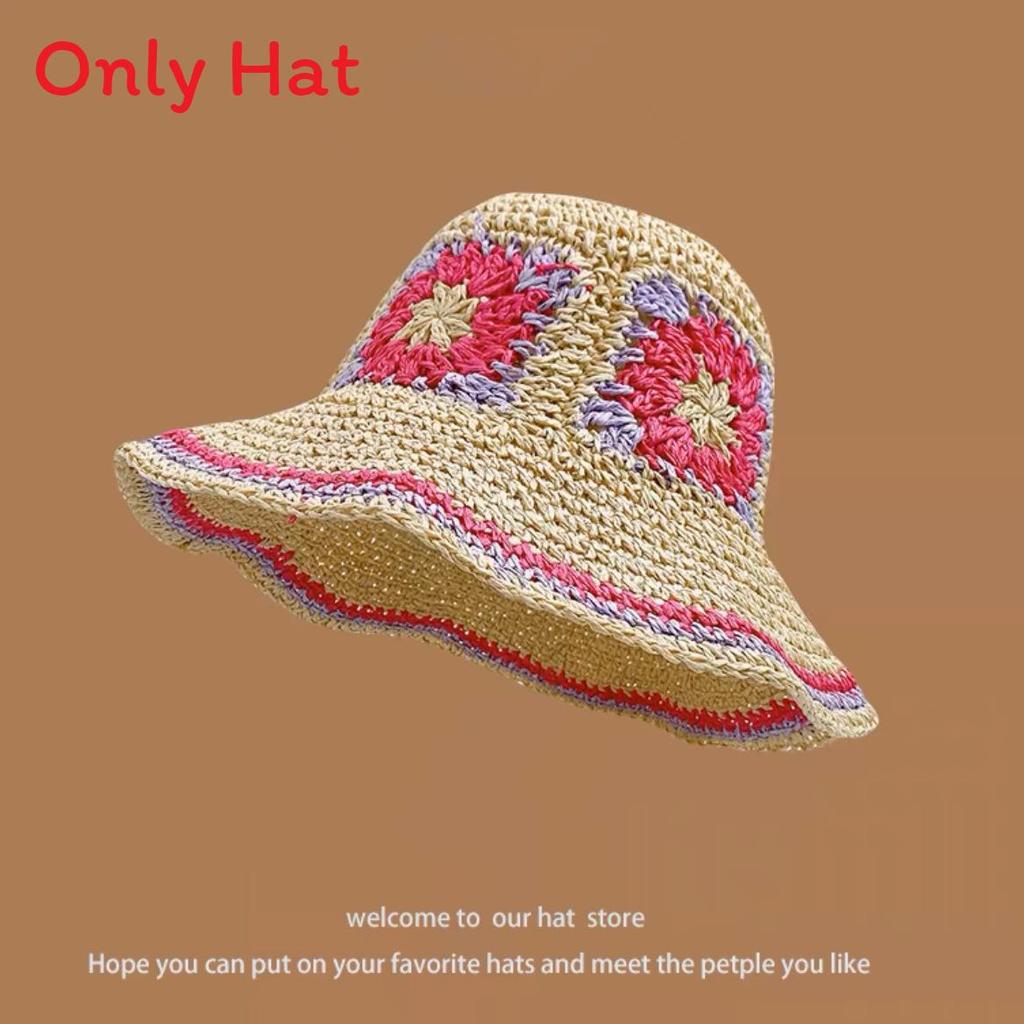 Chapeau de paille d'été à larges bords pour la protection solaire et l'amincissement du visage sans effort