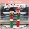 Whimsical Snowman Microwave Handle Protectors Three Piece Set Perfect For Christmas Decor