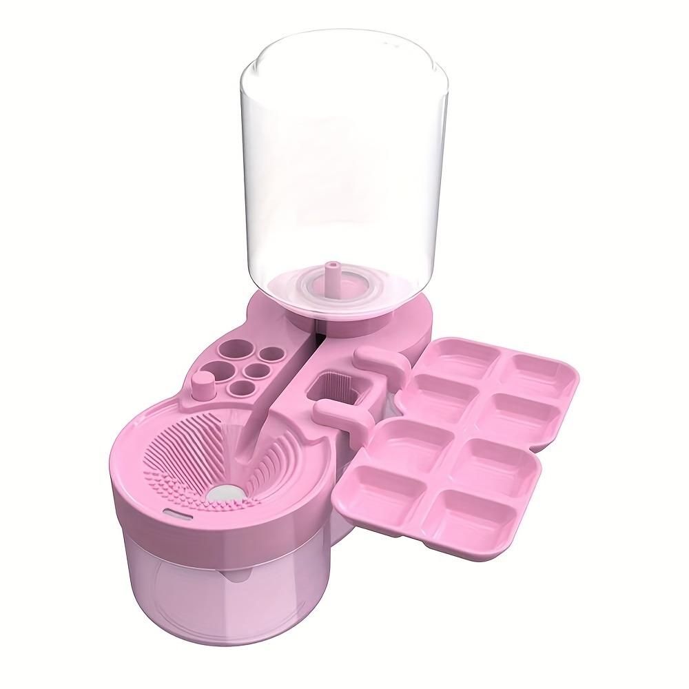 Дизайн 6-в-1 Система циркуляции воды Очиститель краски Держатель для ручек Система мытья ручек Студия художника розовый