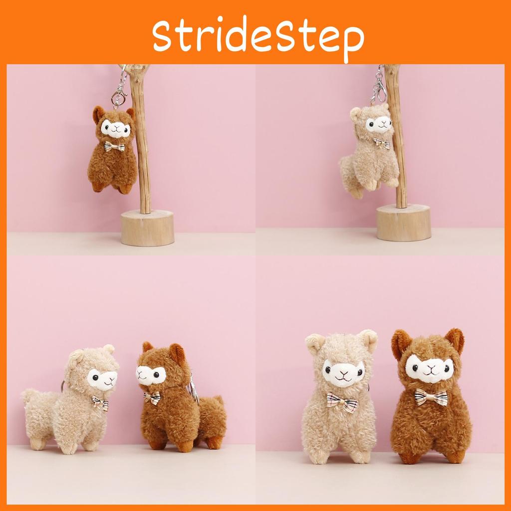 Plush Tie Cute Alpaca Doll With Pp Cotton Filling Perfect For Birthday Surprises