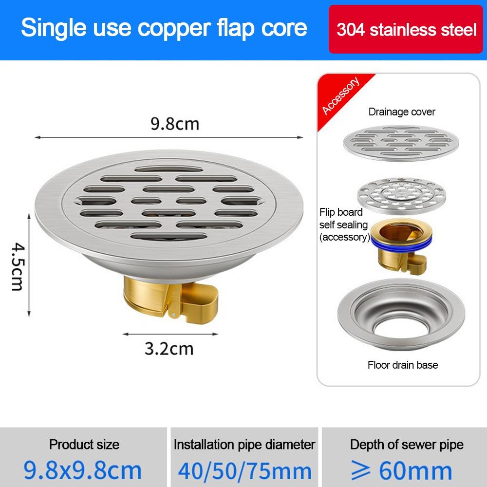 With Grid Grate Cover Sink Strainer Sewer Drain Filter  Bathroom Washing Machine Accessories