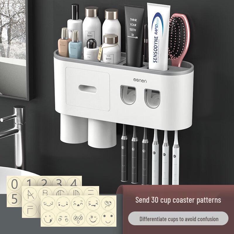 LIEI Wall-Mounted Toothbrush Holder
