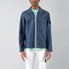 Stone Island Logo Polo Jacket Men jackets Blue 741511207-WASH