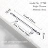 KAK Bright Chrome Kitchen Cabinet Handle Brass Cupboard Door Pulls Silver Dresser Drawer Knobs Furniture Handle Door Hardware