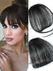 Synthetic Air Bangs Heat Resistant Hairpieces Hair Women Natural Short Black Bangs Hair Clips Hair Extensions For Women