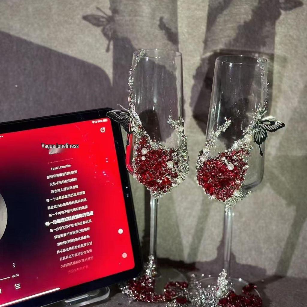 Bröllopsskålar för Brud och Brudgum - Gör-det-själv Dekoration Gåva till Nygifta och Bästa Vänner.