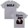 T-shirt Grafica con Logo Album del Rapper Beele Borondo per Uomo e Donna, Stampa Estiva Retro Harajuku T-shirt 100% Cotone Puro