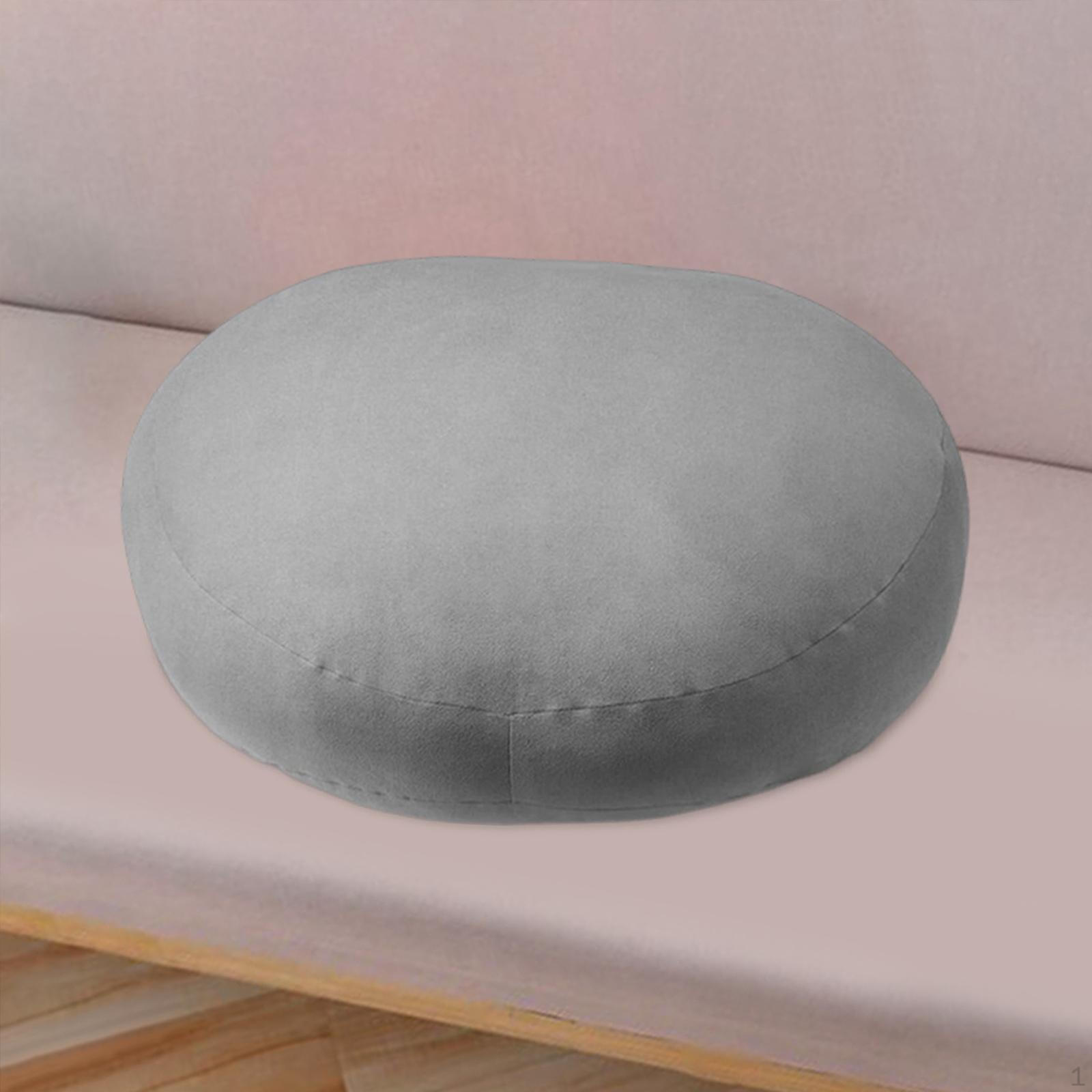 

Подушка на стул для гостиной и офиса с опорой на пол серый