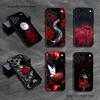 Ghoul Rote Spinnenlilie Tokio Verschleißfeste Handyhülle Für iPhone 17,16,15,14,13,12,11,Pro,XS,Max,XR,Plus,E,SE4 Schwarze Weiche Hülle