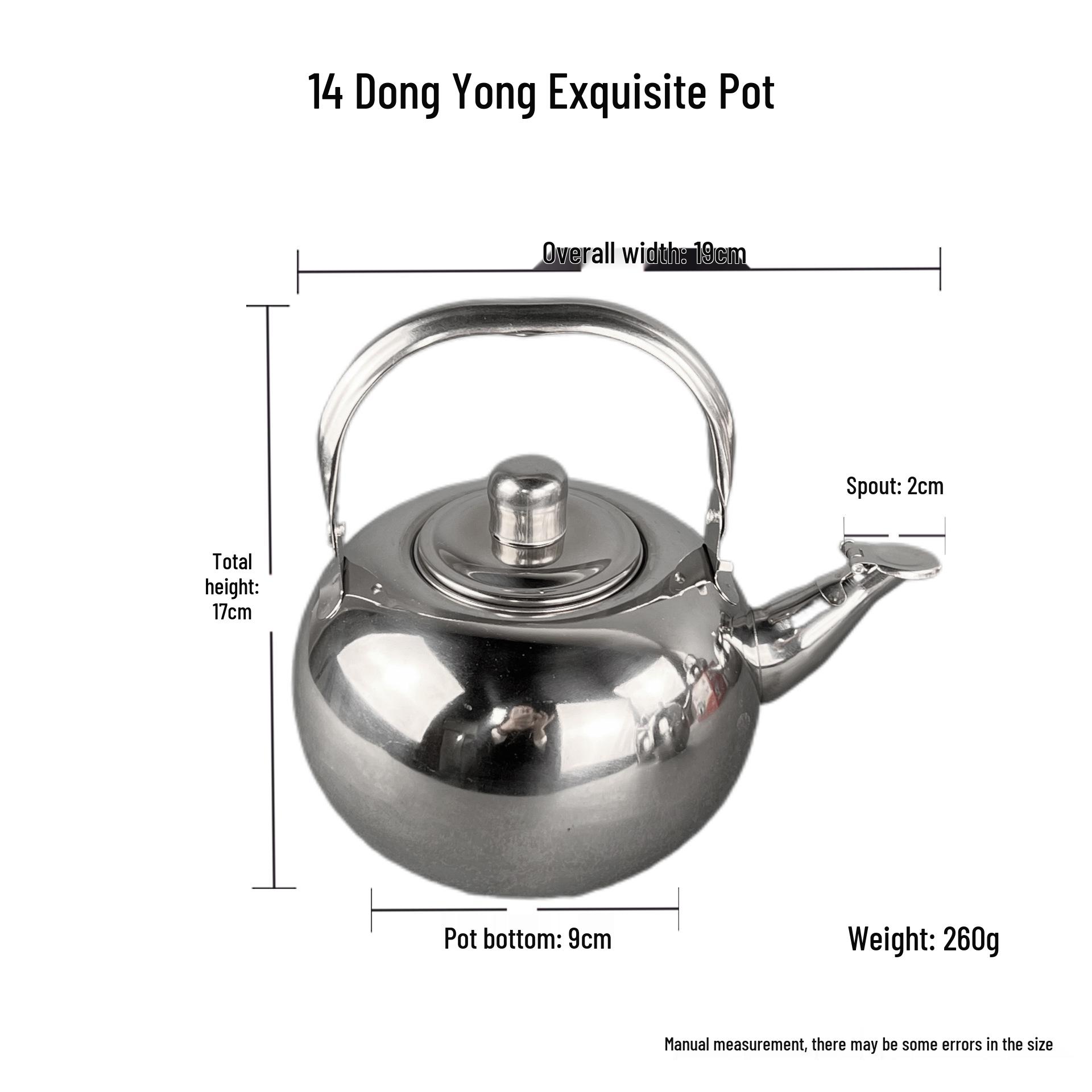 

Small Exquisite Chinese Style Stainless Steel Coffee Pot with Filter