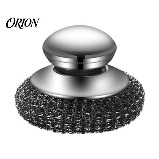 Deep Cleaning Wire Tool Stainless Steel Pot Brush, with Detachable Head, Ergonomic Handle Scrubbing Durable Metal Brush Dish Scrubber, for Kitchen Small
