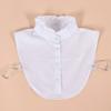 Detachable Cotton Lapel Shirt Fake Collar Solid Color False Blouse Neckwear Vintage Lace Lapel Blouse Top Clothing Accessories