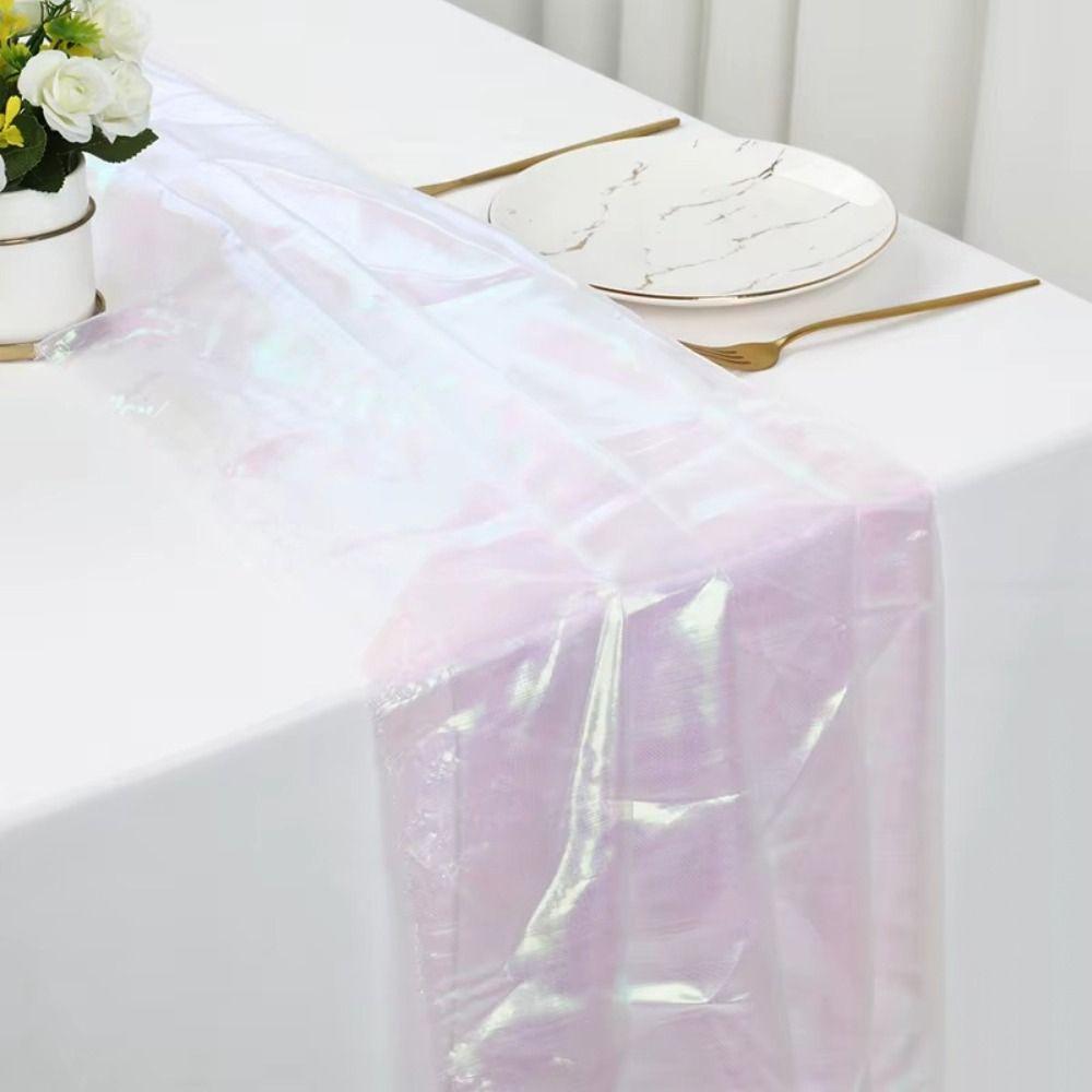 Transparent Laser Tulle Thin Decor Voile Handmade Materials Soft Tulle Cloth  Stage