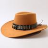 Popular European and American Classic Big-brimmed Western Cowboy Hat Men's and Women's Outdoor Fashion Anti-sun Cowboy Hat Jazz Hat