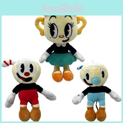 Pelúcia Clássica da Cabeça de Xícara do Cuphead Para Colecionadores 23cm