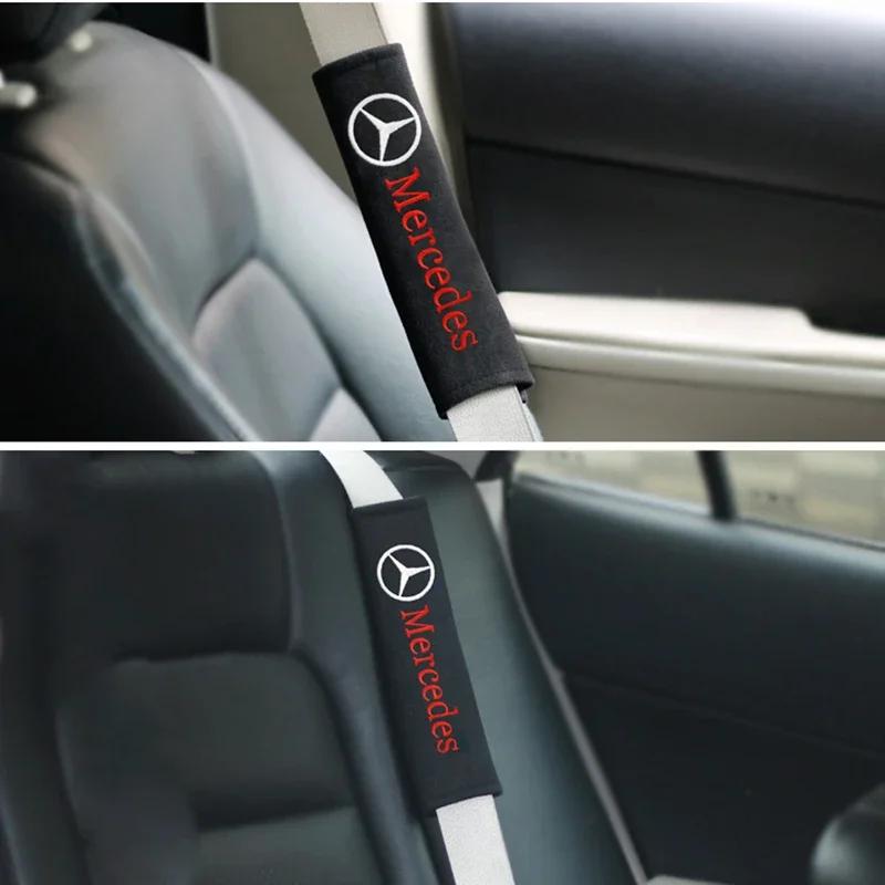 FEN1 2pcs Cotton flannel carbon fiber protection Cover case for Mercedes Benz New B/C/E Class A Class C200L GLC GLK New CLA GLA