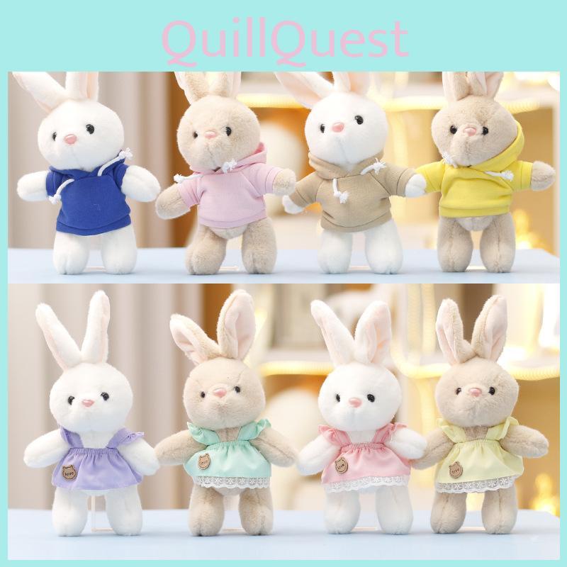Hoodie Bunny Plush Keychain Toy Doll Cute Gift For Kids And Backpack Decoration