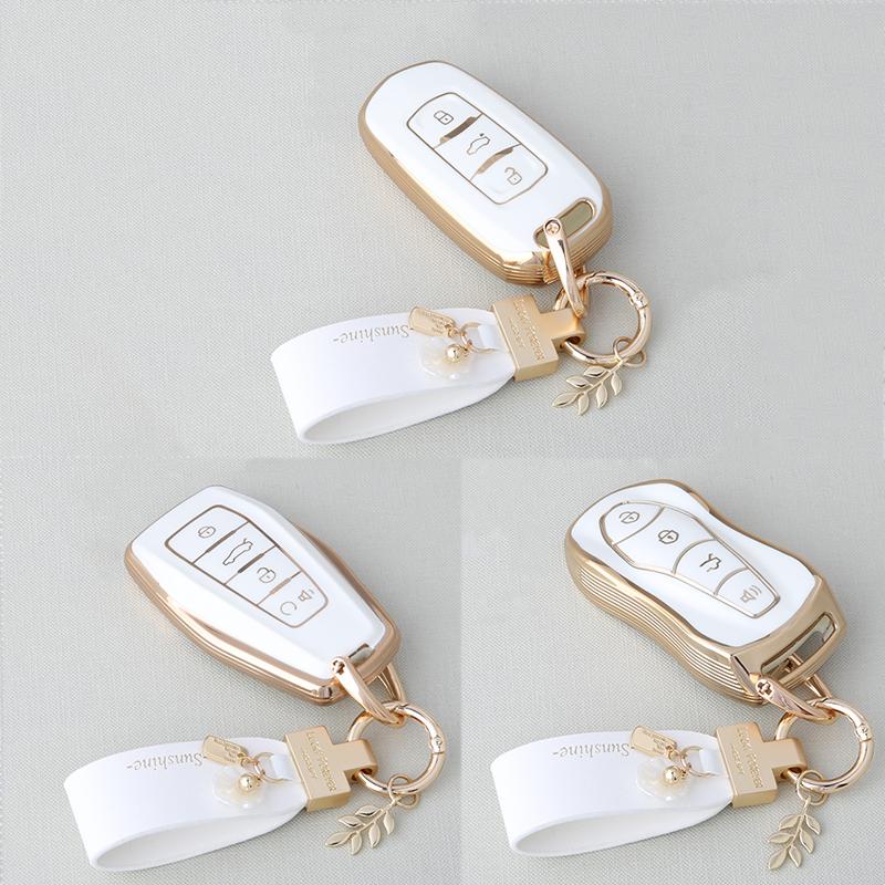 Tpu Auto Smart Key Fob Cover Case Mount Housing Fit For Geely Okavango Coolray Atlas Monjaro Tugella Emgrand Gt S Proton X50 X70