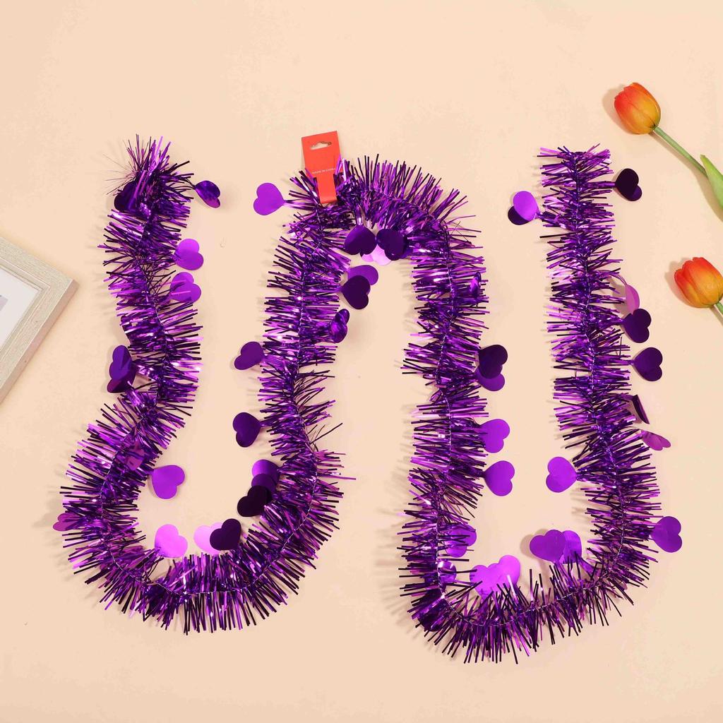 10 stücke Weihnachten Bänder Weihnachtsbaum Dekorative Lametta Party Girlanden 2M Bunte Streifen Valentinstag Hochzeit Raum Dekorationen