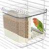 Transparent Automatic Feeding Device Large Capacity Bird Food Dispenser  Balcony