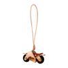 Faux Leather Motorcycle Hanging Decoration Handcrafted Retro Motorbike Keychain Handbag Backpack Christmas Tree Hanging Ornament