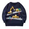 Boys European Fall Winter Hoodie Long Sleeve Pullover Sweatshirt for Kids