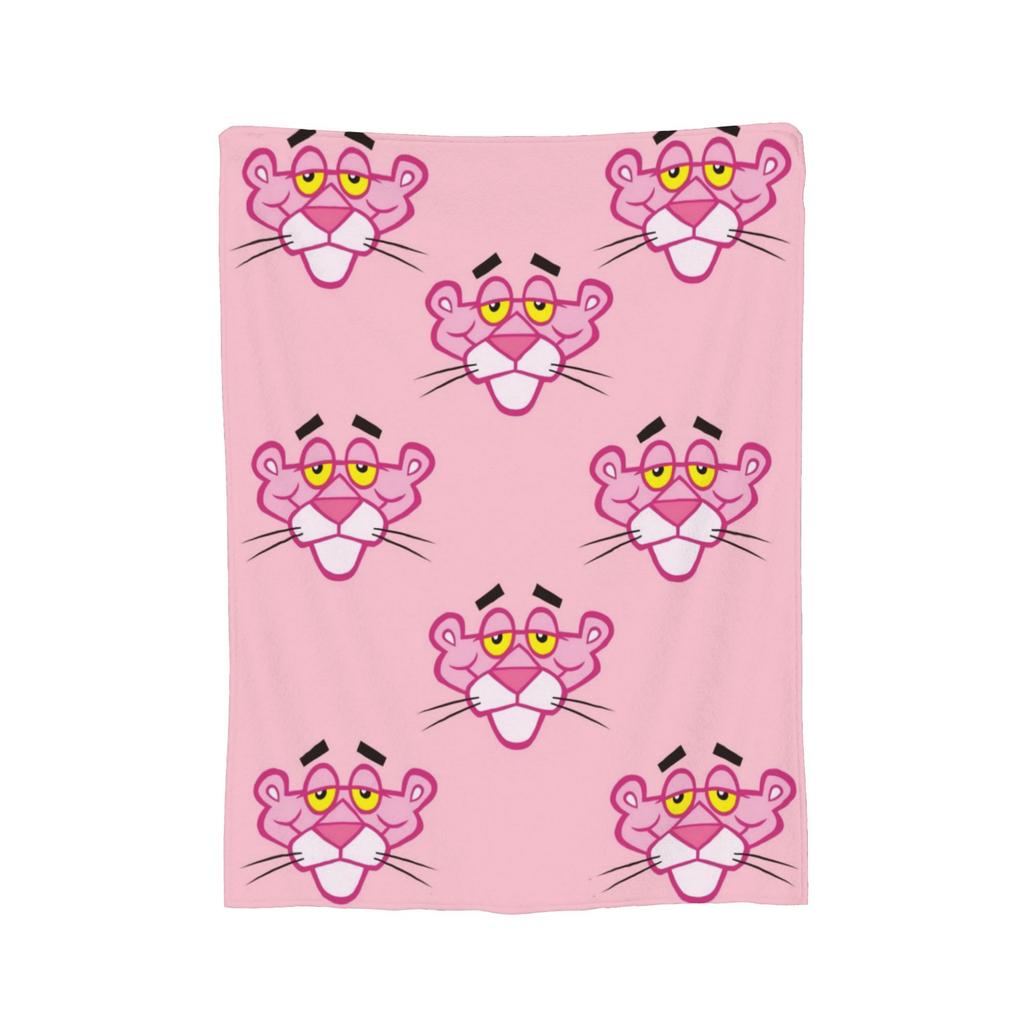 Pinks Panthers Wool Blanket Throw Blanket for Home 125*100cm Bedspread,
