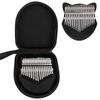 Kalimba Crystal Fox Shape Thumb Piano Kit 17 Key Beginner Music Instrument with BagBlack