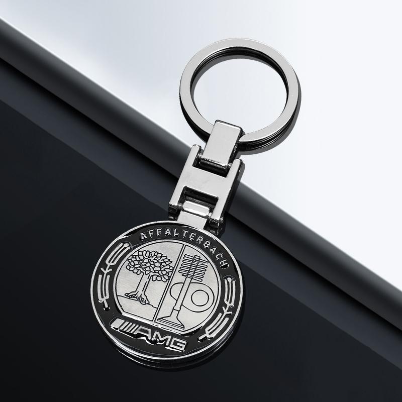 Autoschlüsselanhänger Ringe Leder Emblem Schlüsselanhänger Auto Schlüsselanhänger Aufkleber Für Mercedes Benz AMG Smart W205 C300 W203 W206 W108 W124 W126
