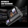 2/3 Channel Car DVR Three-Lens Inside Vehicle Camera Recorder Video HD1080P Dashcam Loop Recording Car Charge