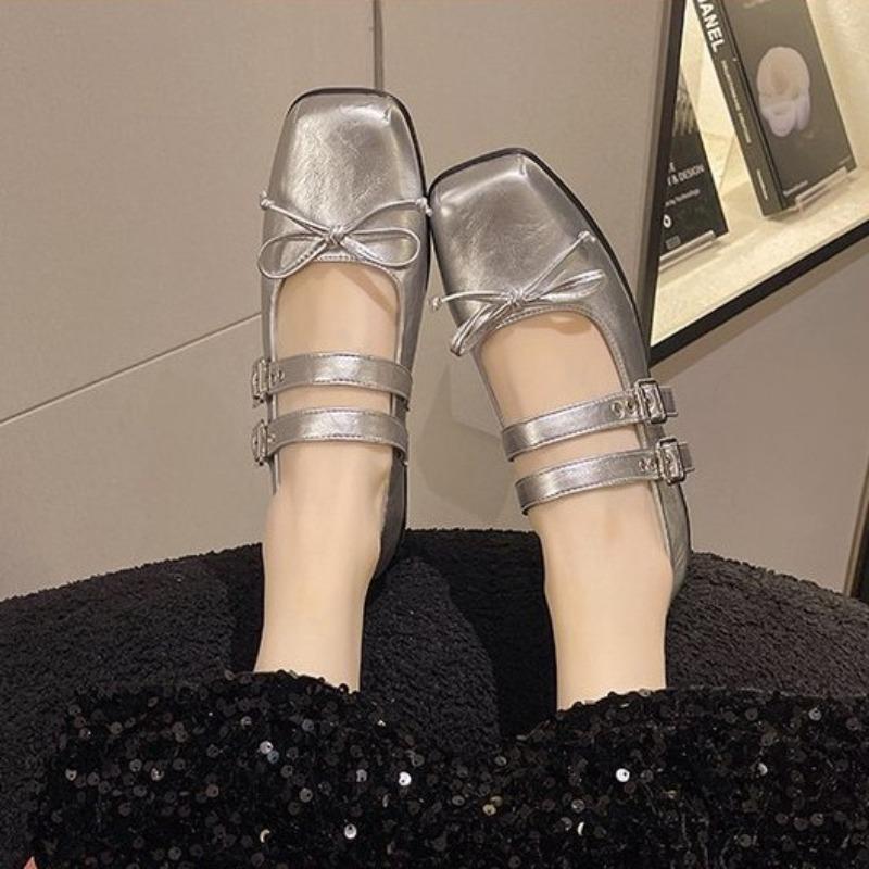 Fashion Hot Selling 2025 New Women's Flat Bot Single oes Slip-On Loers Knot Casual Footwear Comfortable round Toe Faionable Footwear