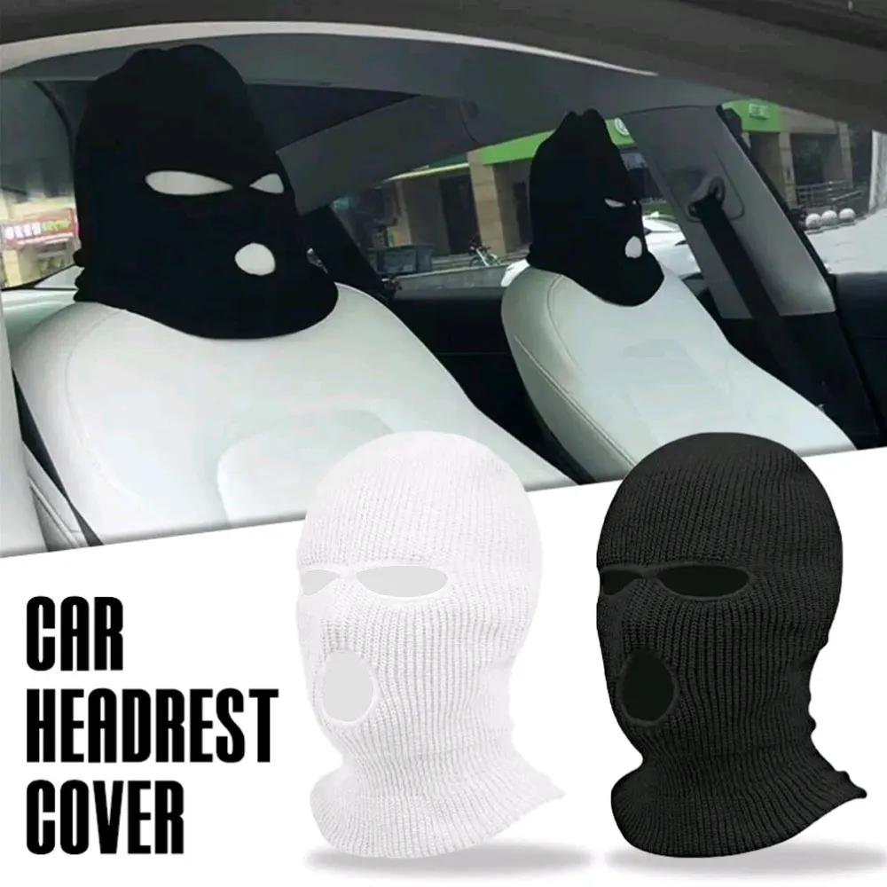 Special Funny Seat Cover 3 Hole Full Face Balaclava Mask Ski Motor Mask Motorbike Winter Cap Helmet Bicycle Full Mask for Tesla