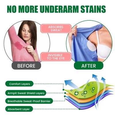 400/100 Pcs Armpit Sweat Pads Non Woven Fabric Ultra Thin Breathable Invisible Armpit Sweat Pads Comfort Deodorant for Daily Use