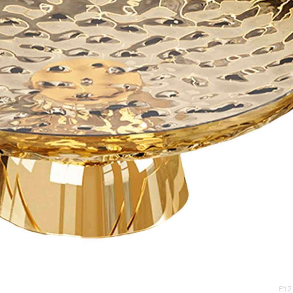 Pedestal Fruit Bowl Decorative Multifunctional Aesthetic Storage Tray Food Dish for Kitchen