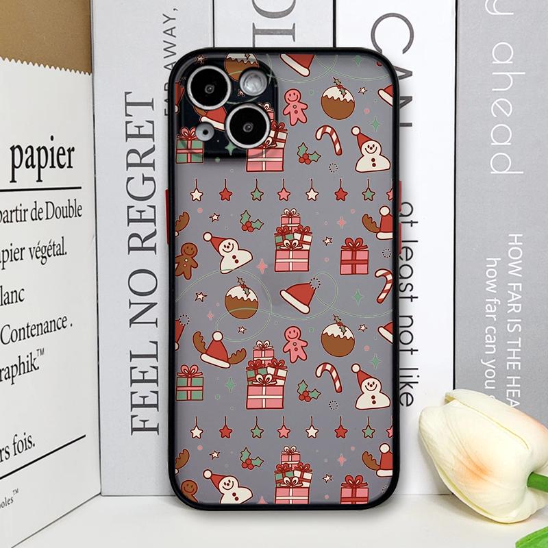 Christmas Tree Gingerbread Graphic Phone Case for Samsung Galaxy S25 S24 S23 Ultra S22 Plus S21 FE 5G Soft Covers New Year Gifts