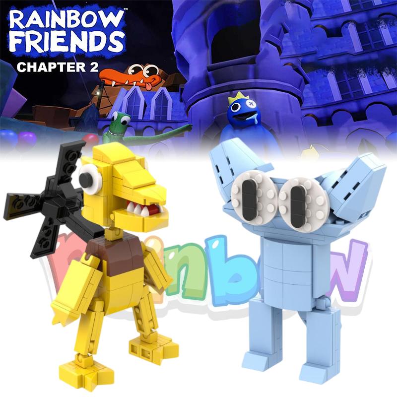 Yellow Friends Rainbow Cyan Building Blocks Diy Puzzle Toys Abs Kids Fans Gifts