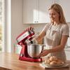 5L Tilt Head Stand Mixer 1000W Electric Dough Mixer, 10 Speeds Food Kitchen Mixer with Stainless Steel Bowl, Splash Guard, Dough Hook, Whisk, Beater,