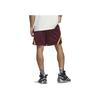 adidas Mesh Breathable Side Pocket Hem Slit Tie Casual Shorts Men Shorts Dark-Red IM4207