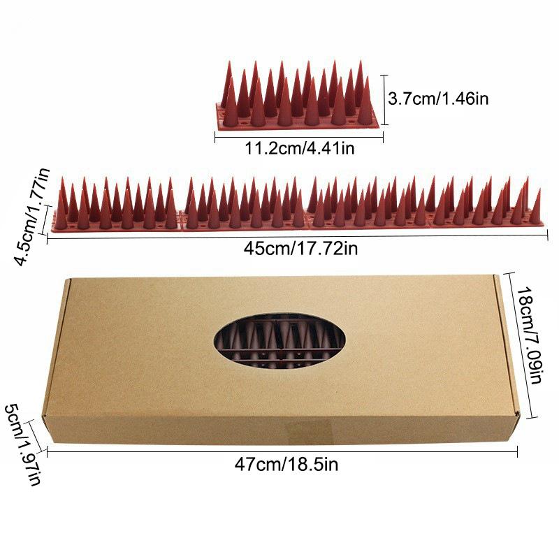 10Pcs Plastic Bird Repeller Spikes Fence Wall Cat Anti Pigeon Spikes Anti-Bird Outdoor Squirrel Garden Fences Animal Repellent