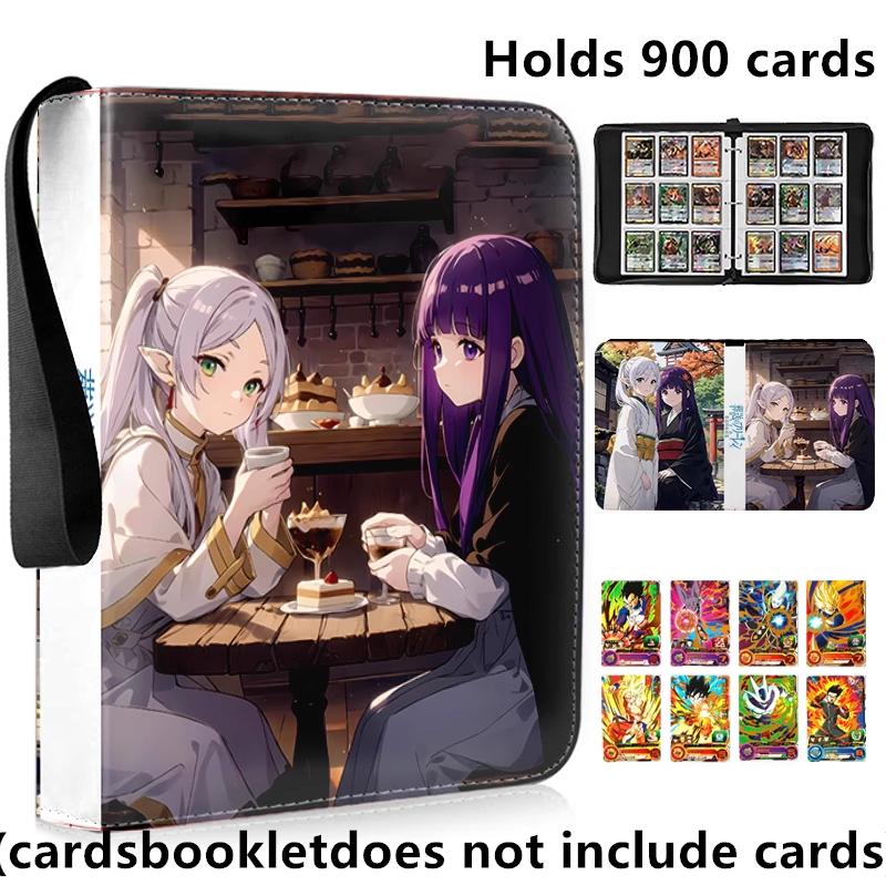 Anime Frieren: Beyond Journey's End 400pcs/900pcs Card Album Book Collection Card Zipper Game Cards Binder Holder Kids Gifts