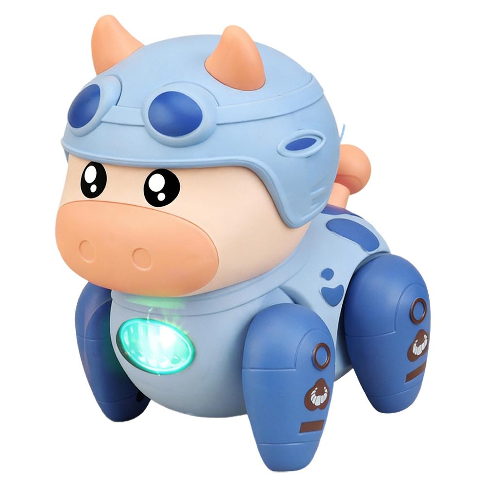Electric Walking Crawling Dinosaur Dog Pig Toy With Music & Led Light, Musical Electronic Pet Animal Toys For Babies Toddlers