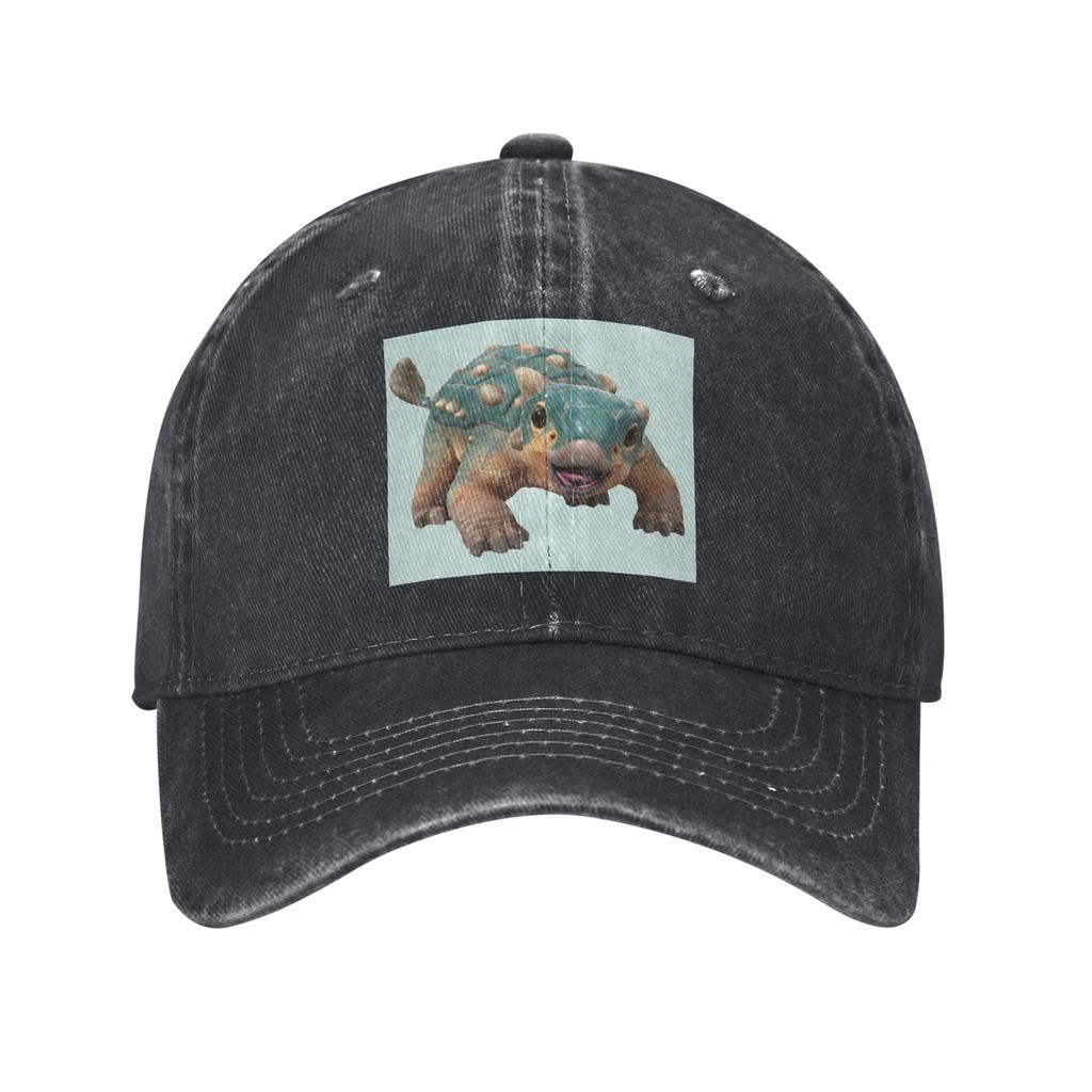Bumpy Ankylosaurus Magniventris Baseball Caps Fashion Washed Denim Hats Adjustable Casquette Baseball Cowboy Hat for Unisex