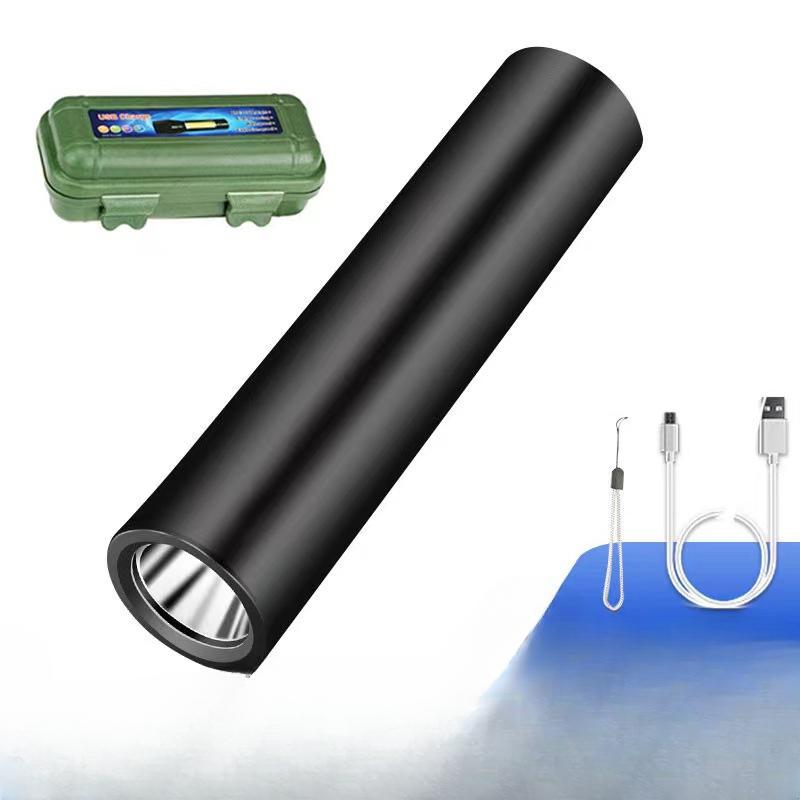 Cross Border Hot Selling 511 Telescopic Zoom Mini Flashlight XPE+COB Dual Light Source Aluminum Alloy Strong Light Flashlight In Stock