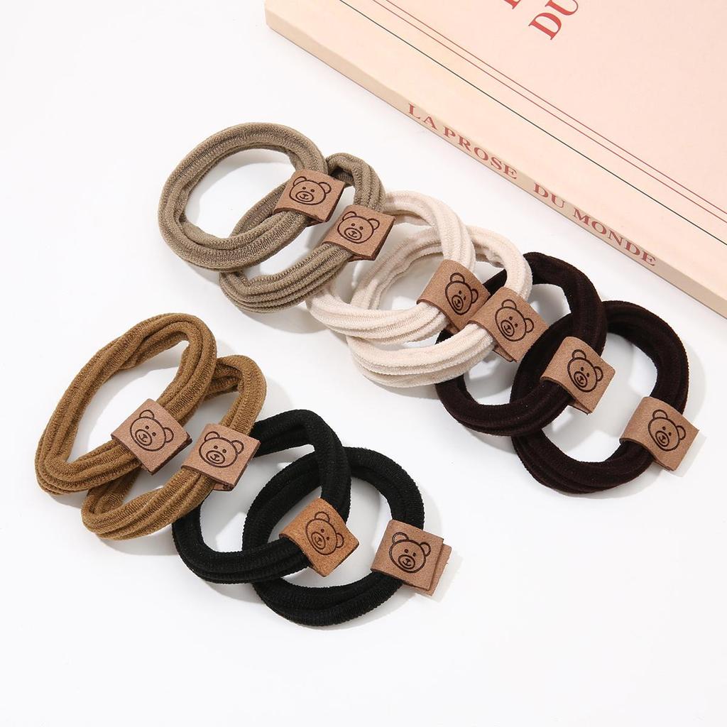 5Pcs Elasticity Durability Headband Hair Ring Head Rope Fashion Headwear For Girl Rubber Band Hair Accessories