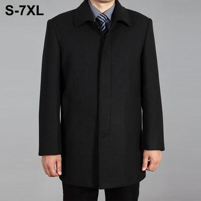 Meeste villane mantel sügistalvine villane mantel Villane jakk Meeste hernemantel pluss suurus 7XL